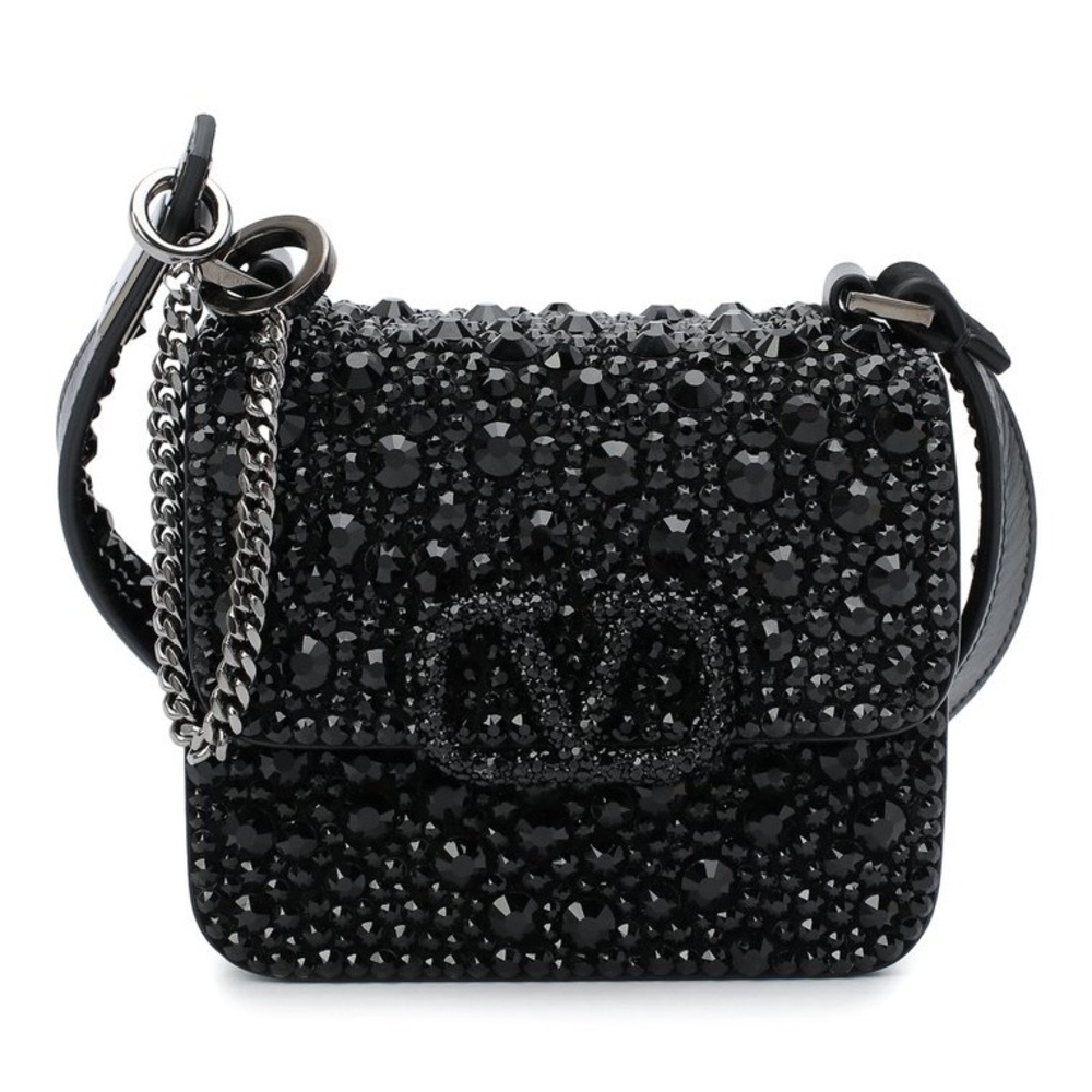 Valentino Black Crystal Mini Bag